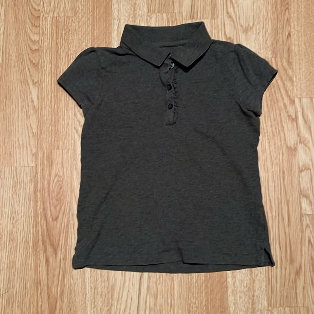 Children's Place Girls Grey Polo Size 7/8